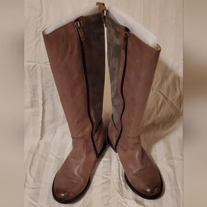 Bussola Taupe Leather Trapani Boots